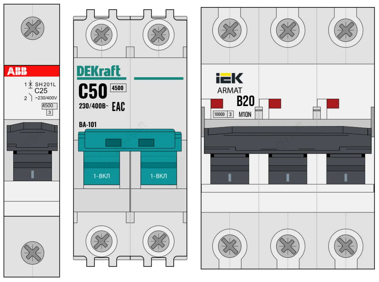 Однофазное и трехфазное оборудование