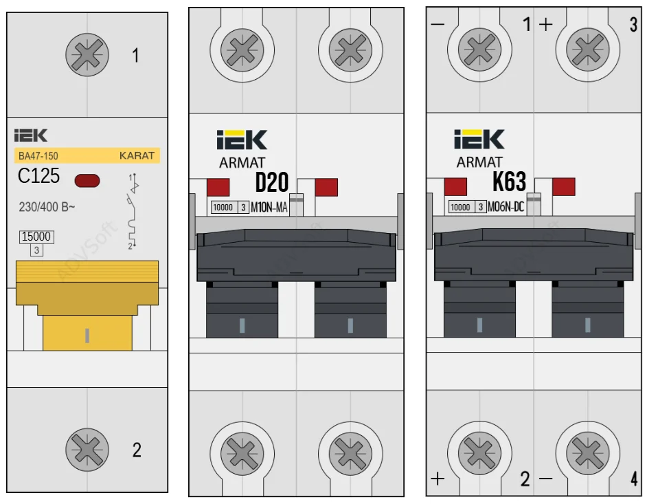Промышленное оборудовние на токи выше 63А